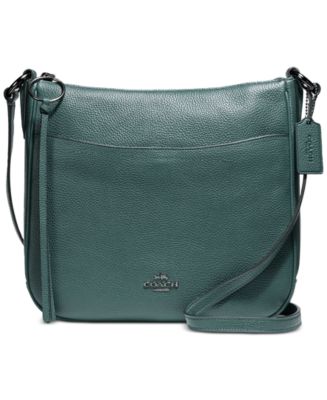 Coach Shay Crossbody Bag in Pine Green Pebble Leather - Shoulder Bag H –  Essex Fashion House