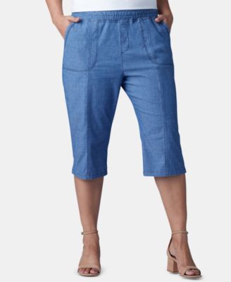 Lee Platinum - Plus Size Pull-On Capri Pants