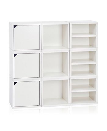 Way Basics Eco Stackable Connect Open Storage Cube and Cubby Organizer ...