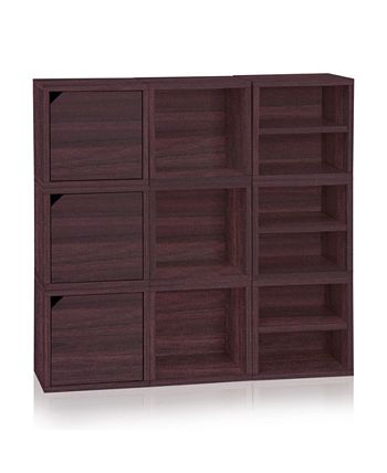 Way Basics Eco Stackable Connect Open Storage Cube and Cubby Organizer ...