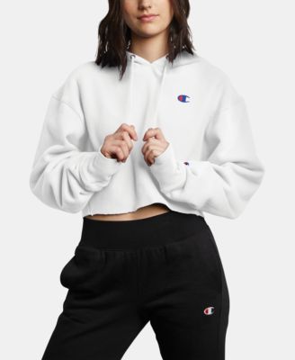 macy's champion cropped hoodie