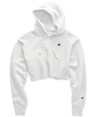 macy's champion cropped hoodie