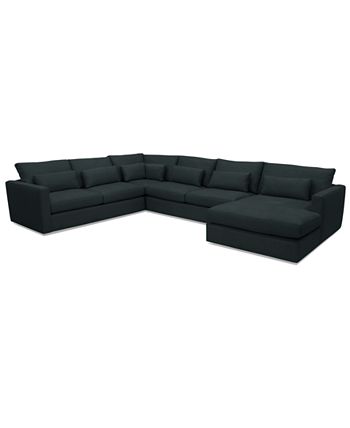 Hotel Collection - Canillo 4-Pc. Fabric Chaise Sectional Sofa
