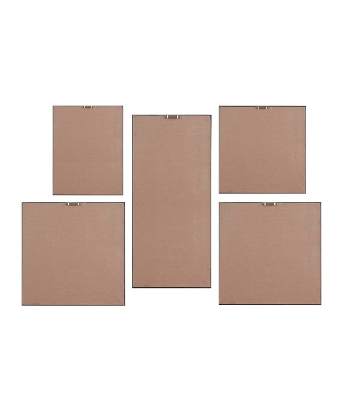 Madison Park Blue Horizon Gallery Art with Bronze Frame Set of 5 Macy's