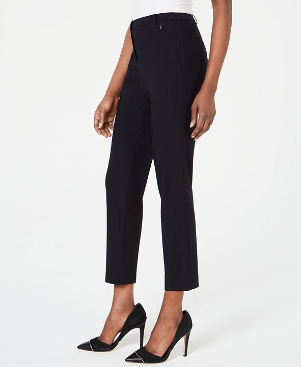 Calvin Klein Cropped Skinny Pants & Reviews - Wear to Work - Women - Macy's