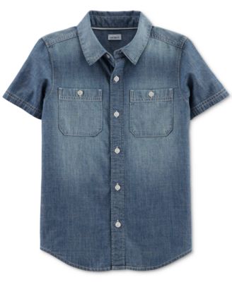 Carter's - Little & Big Boys Chambray Cotton Shirt
