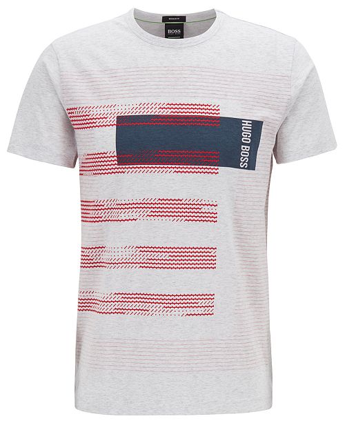 Hugo Boss BOSS Men's Graphic Cotton T-Shirt & Reviews - T-Shirts - Men ...