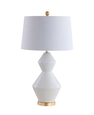 Alba Geometric Ceramic/Metal LED Table Lamp