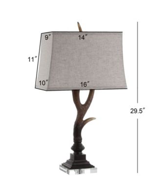 Antler Rustic Resin/Crystal LED Table Lamp