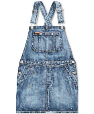 girls jean overall dress