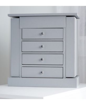 Hives & Honig Schmuckschrank – Rustikaler Landhaus-Look In Tuscan White Mit Spiegel