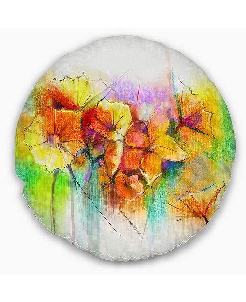 Design Art Designart Bright Yellow Gerbera And Daisies Floral