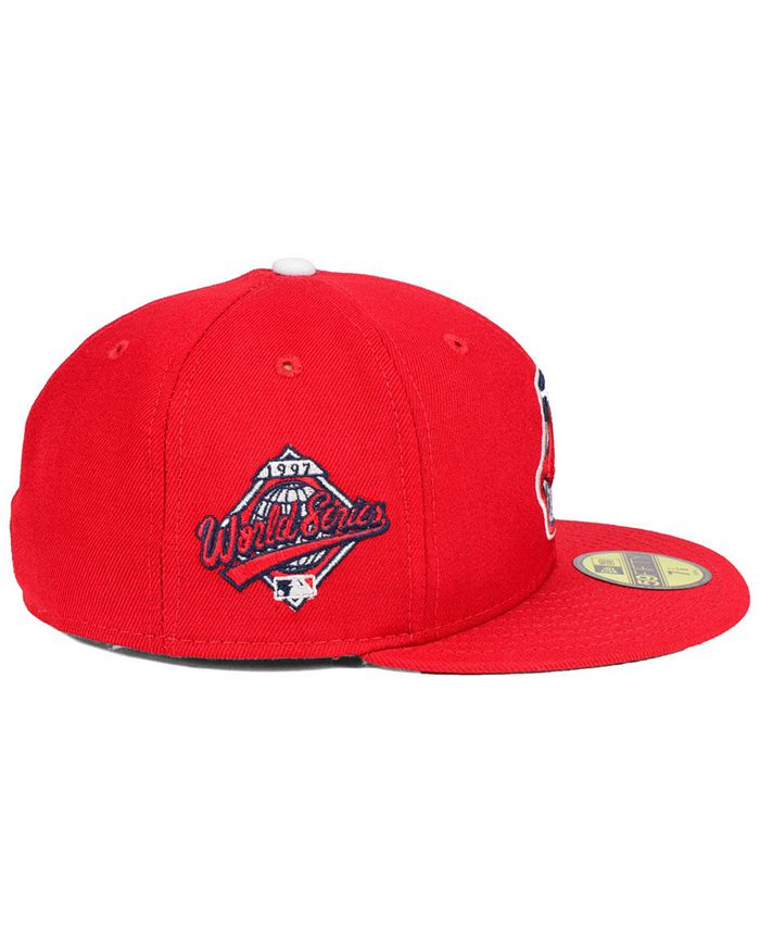 New Era Cleveland Indians Retro World Series Patch 59FIFTY Fitted Cap ...