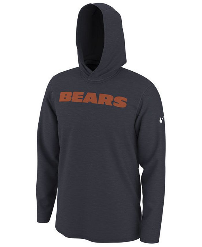Nike Men's Chicago Bears Helmet Hood Dri-FIT Cotton Long Sleeve T-Shirt ...