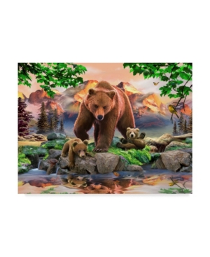 Trademark Global Howard Robinson 'bear Family' Canvas Art In Multi