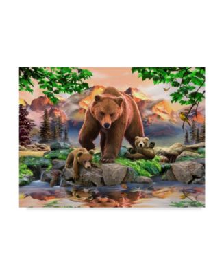 Trademark Global Howard Robinson 'Bear Family' Canvas Art - 24