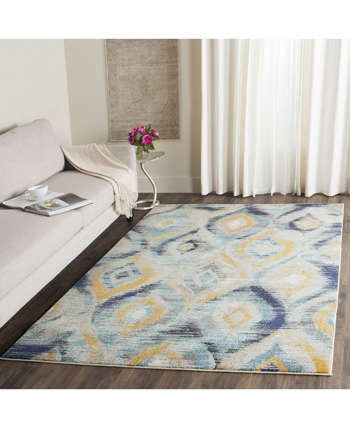 Safavieh Monaco Blue and Multi 5'1" x 7'7" Area Rug & Reviews Rugs