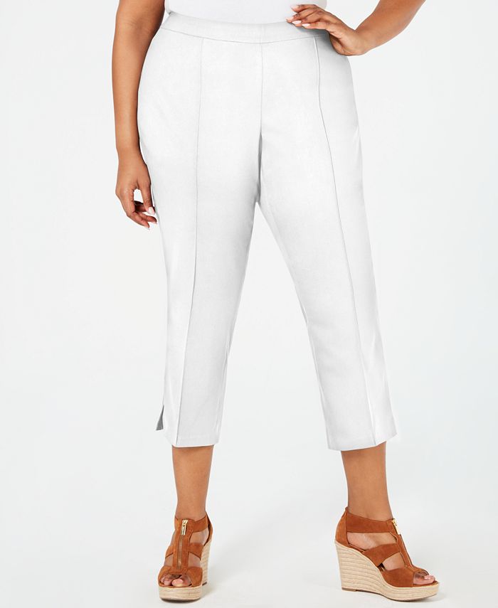 Michael Kors Plus Size Pull-On Capri Pants - Macy's