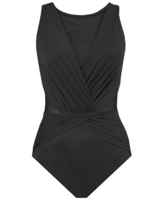 Plus Size Palma Allover Slimming One-Piece Swimsuit 