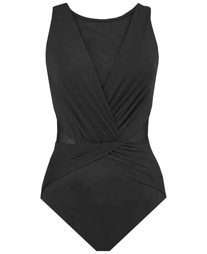Plus Size Palma Allover Slimming One-Piece Swimsuit - thumbnail 8