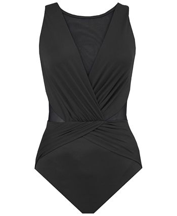 Miraclesuit Plus Size Palma Allover Slimming One-Piece Swimsuit - Macy's