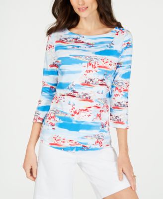 Charter Club - Cotton Printed Top