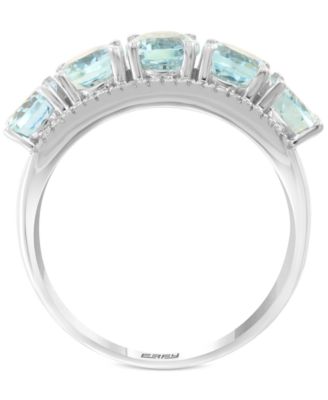 EFFY Collection EFFY® Aquamarine (3-9/10 Ct. T.w.) & Diamond (1/8 Ct. T ...