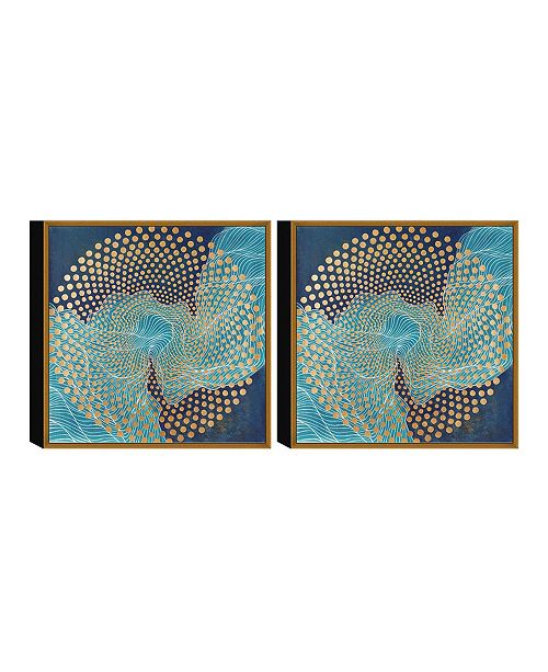 Chic Home Decor Veneta 2 Piece Framed Canvas Wall Art Abstract Design 23 X 46 Reviews All Wall Decor Home Decor Macy S