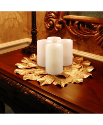 Lumabase Set of 2 Multi Colored Flickering LED Candle with Remote Control