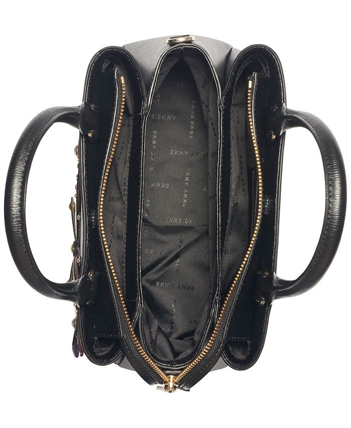 DKNY Paige Leather Butterfly Satchel, Created for Macy's - Macy's