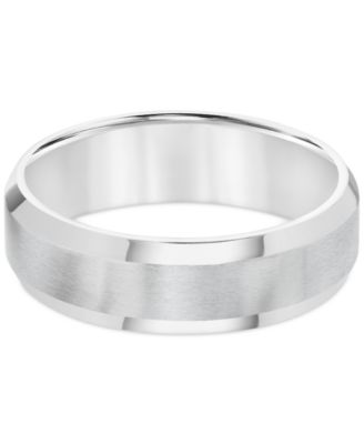 Men's Stainless Steel Ring, Smooth Comfort Fit Wedding Band 