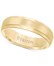 Satin Comfort-Fit Band in Rose or Yellow Tungsten Carbide (6mm)