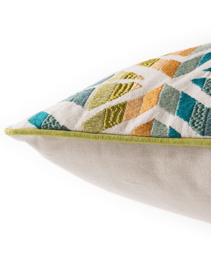 JAIPUR RUGS INC Jaipur Living Cuarto Blue/Green Geometric Down Throw