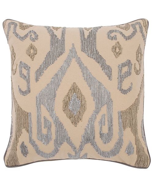 Jaipur Living Chilano Silver Gold Ikat Down Throw Pillow 18