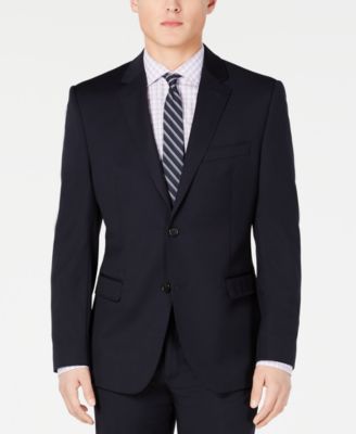 Lauren Ralph Lauren Men's Slim-Fit UltraFlex Navy Solid Suit Separates 