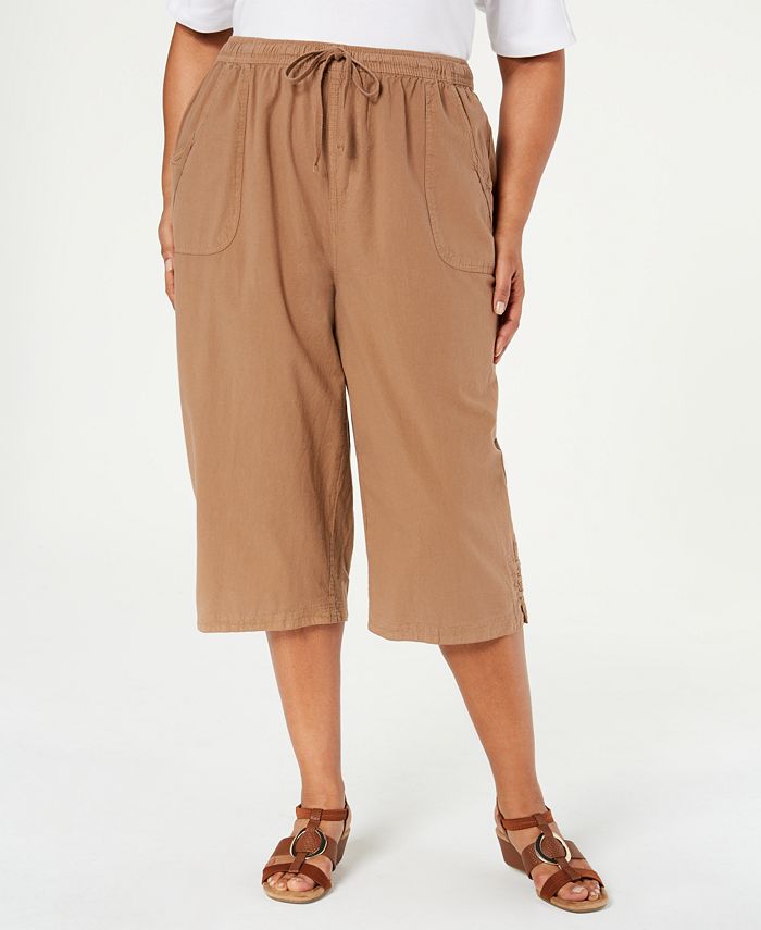Karen Scott Plus Size Kiera Capri Pants, Created for Macy's - Macy's
