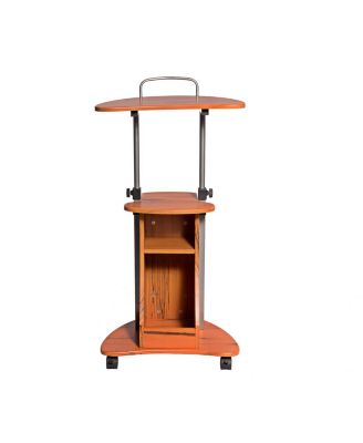 RTA Products - Techni Mobili Sit-to-Stand Rolling Adjustable Laptop Cart, Quick Ship