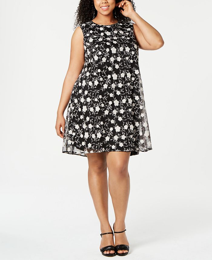 Plus size trapeze cocktail dresses clearance