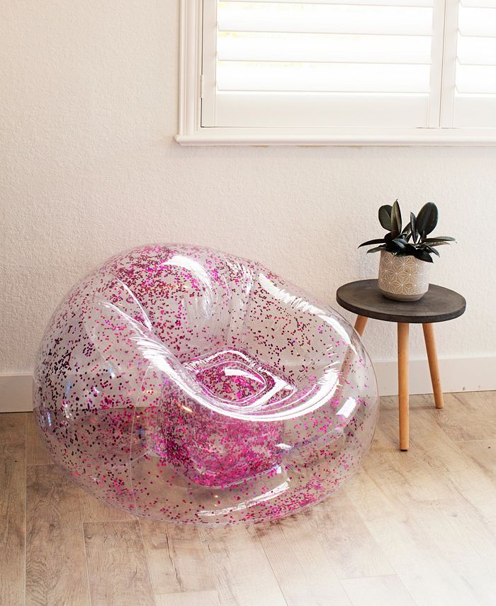 Brooke And Dylan Pool Candy Glitter Inflatable ChairPink & Reviews