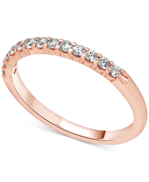 image of Diamond (1/4 ct. t.w.) Band in 14k White, Yellow or Rose Gold