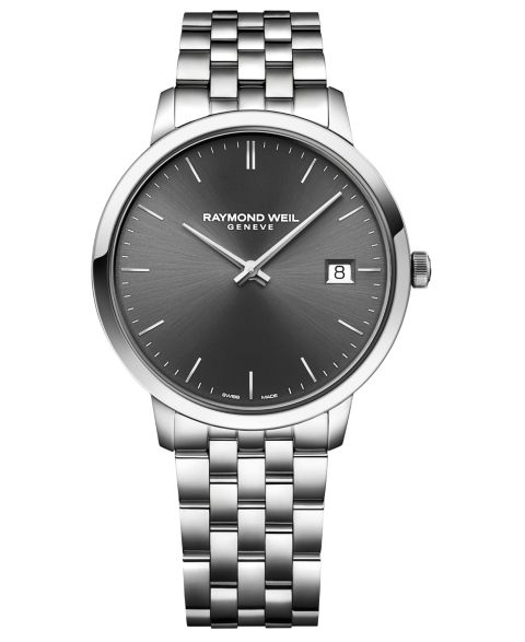 Мужские часы Raymond Weil Swiss Toccata на стальном браслете, 42 мм