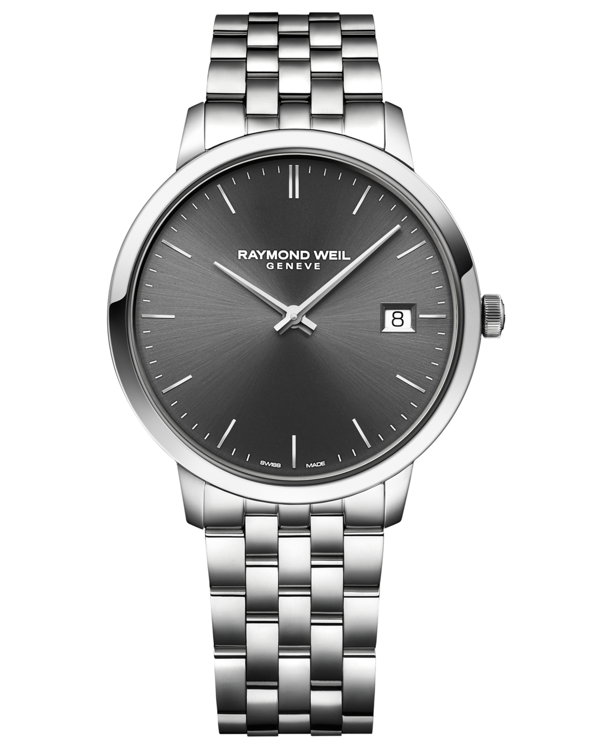 Shop Raymond Weil Men's Swiss Toccata Stainless Steel Bracelet Watch 42mm