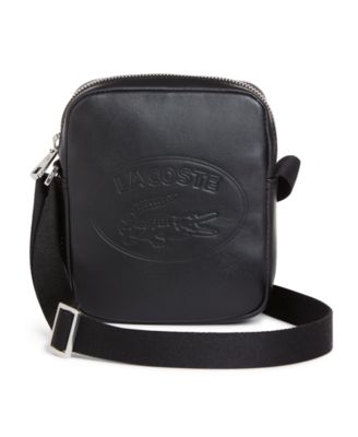 lacoste leather shoulder bag
