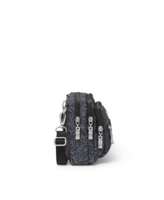 Triple Zip Women's Crossbody Bag