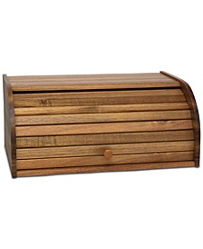 Acacia Roll-Top Bread Box