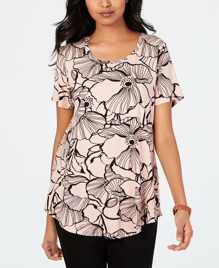 macy's jm collection petite tops