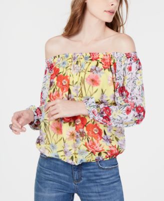 macy's inc off the shoulder tops