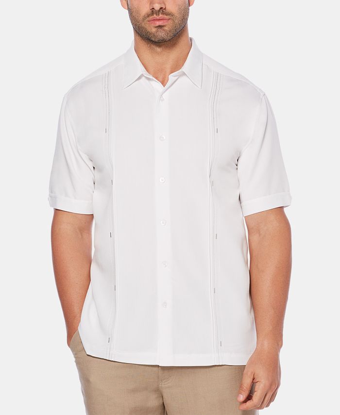 Cubavera Men's Big & Tall Double Tuck Short-Sleeve Shirt & Reviews ...