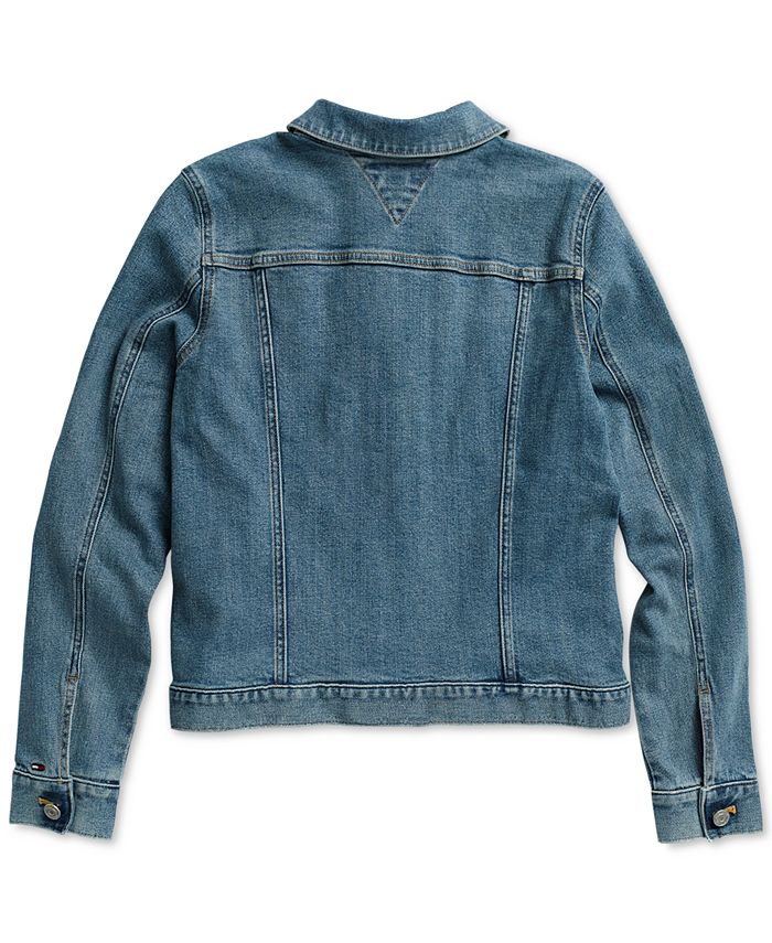 Tommy Hilfiger Women's Classic Mary Denim Jacket with Magnetic Closures ...