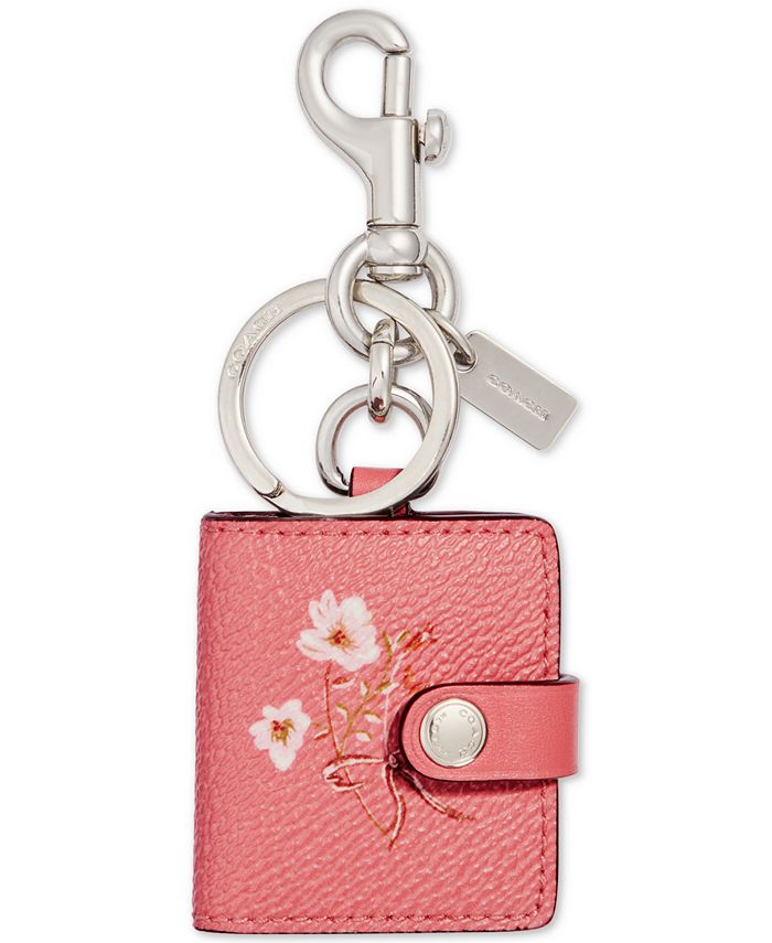 COACH Floral Picture Frame Bag Charm - Macy's